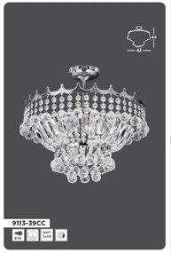 Lustra eleganta design LUX Versailles 5L crom