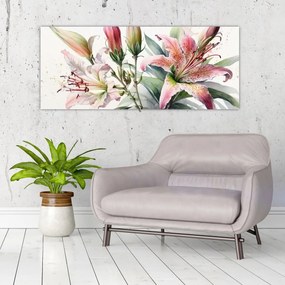 Tablou - Crinii, ilustrații (120x50 cm)
