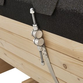 Vonkajšia sudová sauna Spitzbergen L dĺžka 190 cm priemer 190 cm (6 kW)