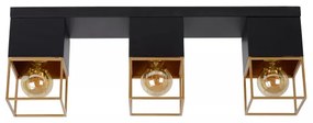 Plafonieră Lucide 21120/03/30 RIXT 3xE27/40W/230V negru