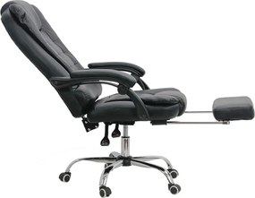 Scaun directorial cu suport de picioareOFF 418 negru