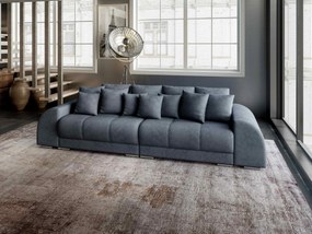 Canapea extensibilă dumonde cu 2 lăzi de depozitare si sezut confortabil din spuma high-density, Verona Enjoy Antracit 310x100 cm