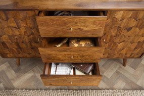 Comoda din lemn Mystic Living 145cm, Sheesham