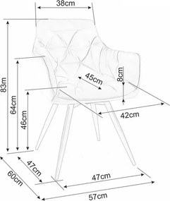 Scaun rotativ de dining MORIX, bej inchis/casmir