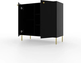 Comodă cu diua usi, 100x41x95, Tili System, ADRK Furniture (Culoare: Eucalipt / Eucalipt)