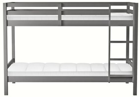 Pat etajat pentru copii 90 cm Invocato (gri) (cu somieră). 1116362