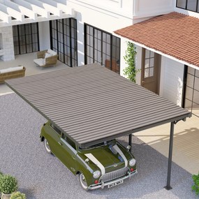 Outsunny Set 12 Panouri de Schimb 129x45 cm pentru Căsuțe de Grădină din Oțel Galvanizat Gri | Aosom Romania