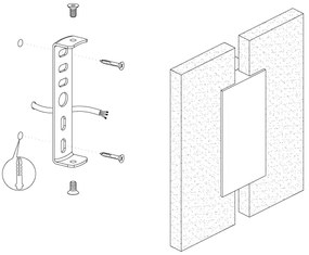 Eglo 96043 - Corp de iluminat LED perete metruASS 2 2xLED/4,5W/230V