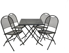 Masă metalică de grădină ZWMT-70F - 72 cm, pliabilă