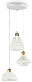 Lustra cu 3 pendule ceramice design modern LUGANO SP3 206875