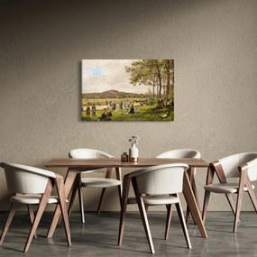 Tablou - French 19th Century, Race Course at Longchamps, reproducere (90x60 cm)