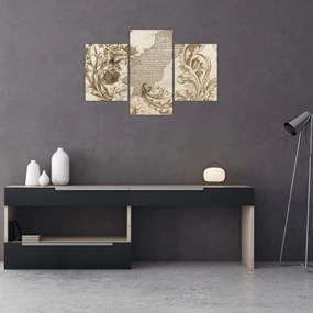 Tablou - Perete cu flori (90x60 cm)