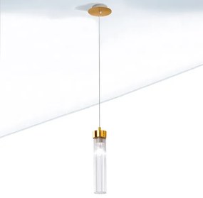 Lustră pe cablu RAGGIO 1xE14/25W/230V 24K aurie Kolarz 6009.30130