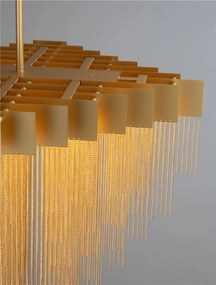 Lustra LED suspendata design modern REVIA aurie