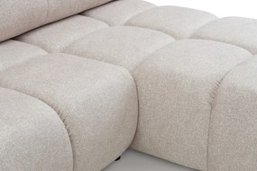 Colțar extensibil Lerio pe dreapta cu funcție de dormit - țesătură hidrofobă bej deschis Blur 02