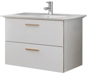 Chiuvetă din ceramică albă fără baterie 80x47 cm Set 923 - Pelipal