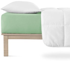 Cearceaf verde din jerseu cu elastic 120x200 cm Boxspring – Andrea Simone