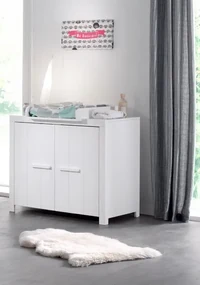 Comodă ERIK cu 2 uși, alb – Vipack