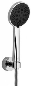 Set de dus, Villeroy&amp;Boch Subway, 3 tipuri de jet, agatatoare, crom-negru, 27805935-00