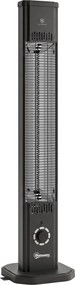 Outsunny încălzitoare Electrice cu Infraroșu 2000W IP65 Negre | Aosom Romania