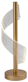 Veioza/Lampa de masa LED din metal auriu Zofrael