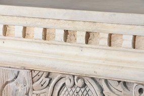 Consola sculptata, natur, din lemn de mango, Emperia