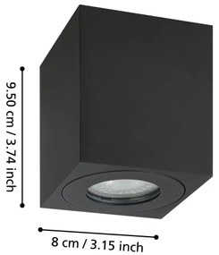 Spot de exterior Eglo 901029 TORRECOLA 1xGU10/5W/230V 8x8cm IP44