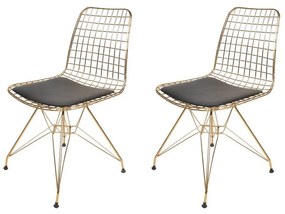 Set de scaune de sufragerie Tivoli Gold, 2 buc.