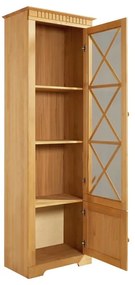 Vitrină în culoare naturală din lemn de pin 180x35 cm Lisa – Støraa