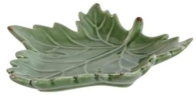 Tava Leaf din portelan verde 14x12 cm