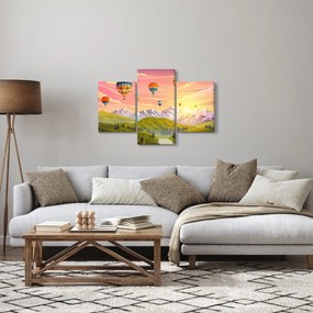 Tablou - Baloane deasupra unui peisaj (90x60 cm)