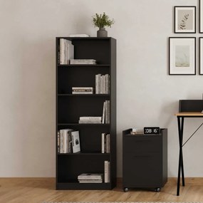 Biblioteca Adore Nurdan, 5 rafturi, 58x170x23 cm