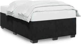 vidaXL Cadru de pat fără saltea Negru 120x190 cm catifea
