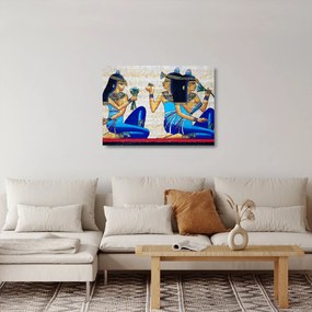 Tablou pe sticlă - Picturi egiptene (70x50 cm)