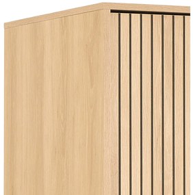 Șifonier în culoare naturală cu aspect de lemn de stejar 51x200x60 cm Albany – Actona