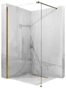 Paravan dus walk-in Aero Gold - 110x195 cm