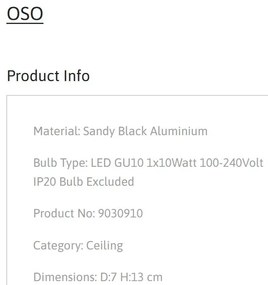 Spot aplicat directionabil minimalist OSO, NVL-9030910