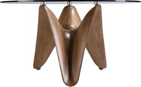 Masa dining design modern Walnut Round 130cm