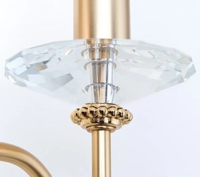 Aplica perete stil clasic cu cristale Swarovski Giada auriu mat