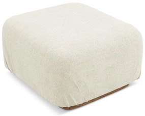 Taburet modular crem cu tapițerie din țesătură bouclé Ailani – Makamii