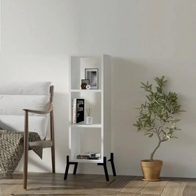 Comoda tv si biblioteca Gordon culoare alb 101 cm