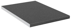 Blat de bucatarie, negru cu textura granit, 40x60x2,8 cm, PAL Negru, 40 x 60 x 2.8 cm, 1