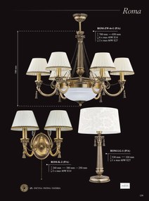 Candelabru elegant design clasic Roma