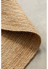 Covor în culoare naturală reversibil rotund din iută ø 100 cm Braided Gold – Hanse Home