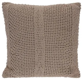 Perna Crochet din bumbac bej 45x45 cm