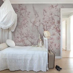 Fototapet, Silk Floral, Dusty Pink, Rebel Walls