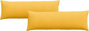 vidaXL Perne pentru canapea 2 pcs Galben Deschis 120 x 40 cm