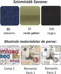 Fotoliu cu extindere, roz/gri deschis, KENY NEW
