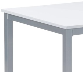 Masă de dining minimalistă, gri și alb, 110 x 70 x75 cm