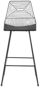 Set 2 buc scaun tip bar Bethel (negru). 1078099